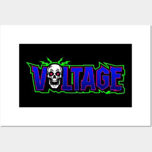 Voltage Skulls art Posters and Art